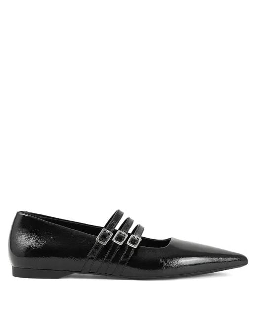 Ballerine Hermine Con Fibbia di Vagabond in Black