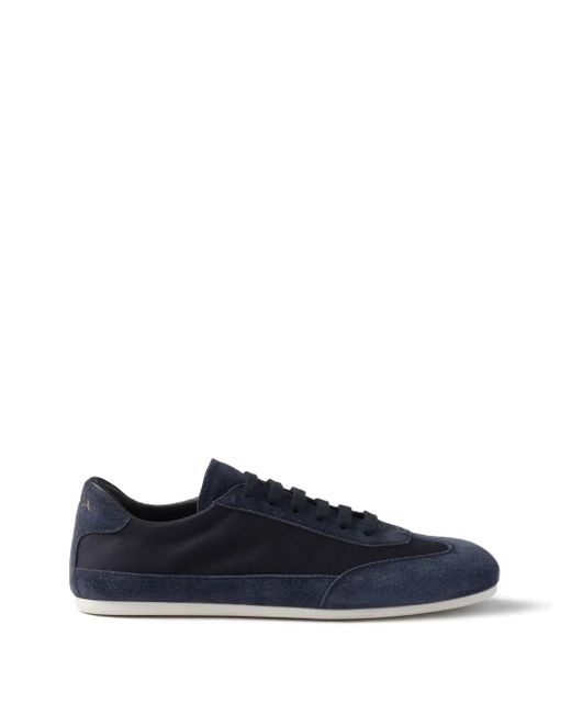 メンズ Prada スエード スニーカー ブルー | Lyst