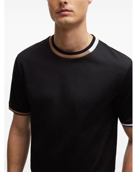 Boss T-Shirt mit Streifen in Black für Herren