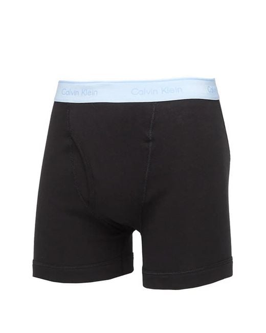 Calvin Klein Black Logo-Waistband Boxers for men