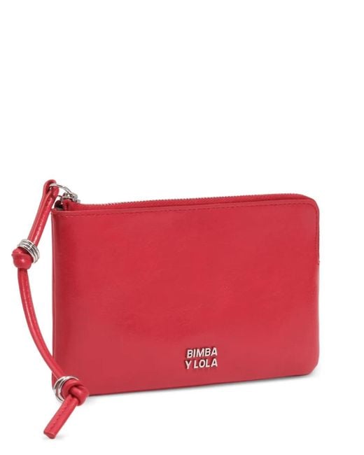 Bimba Y Lola Red Large Leather Purse
