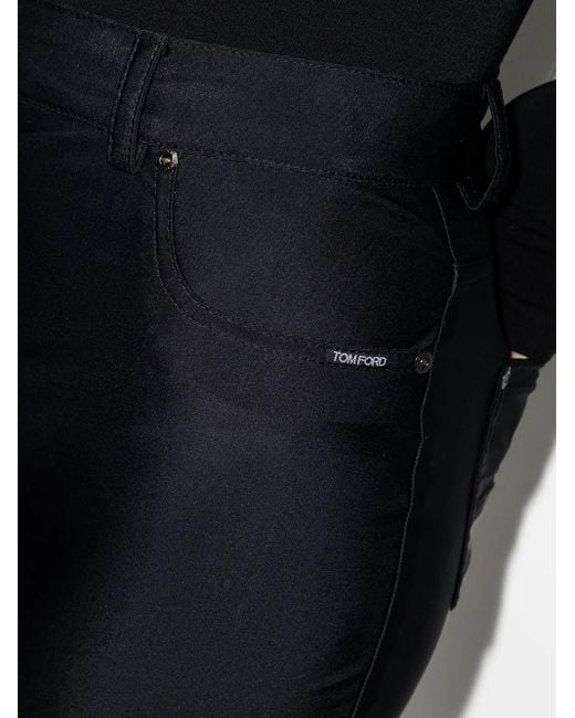Tom Ford Black Glossy Skinny Jeans