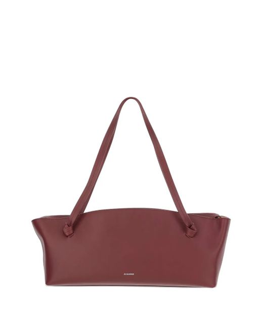 Jil Sander Geknoopte Tas Met Rits in het Purple