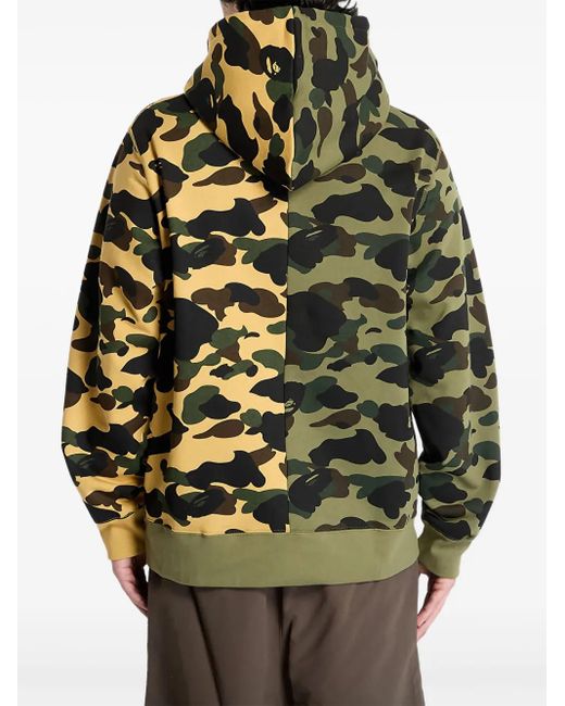 A Bathing Ape Green Camo-Print Hoodie
