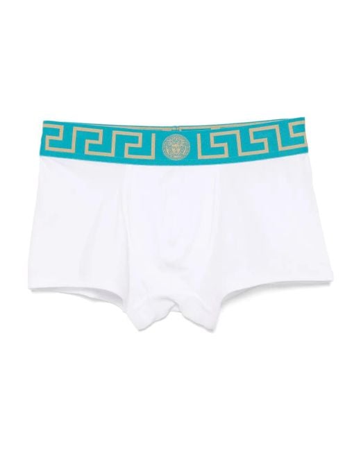 Versace Blue Greca Boxers for men
