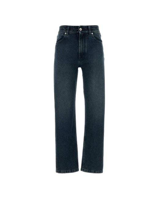 Jil Sander Blue Belt-Loop Pocket Jeans