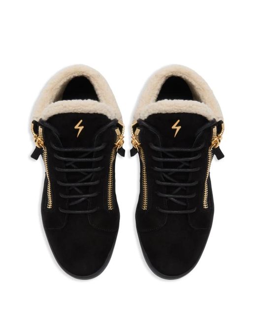 Giuseppe Zanotti Black Kriss Winter Sneakers