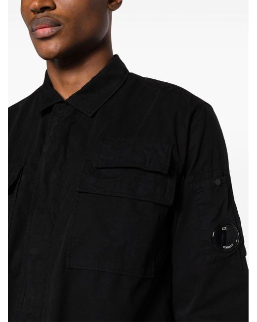 Camisa con detalle de lentes C P Company de hombre de color Black