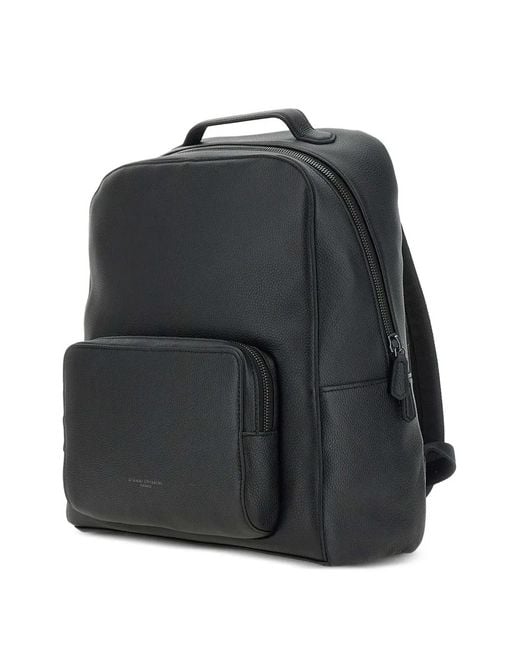 Gianni Chiarini Black Florence Backpack for men