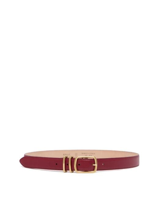 Bally Pink Orson Leather Belt