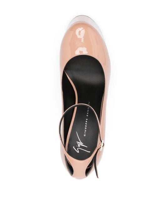 Giuseppe Zanotti Natural 150Mm Yana Patent Platform Pumps