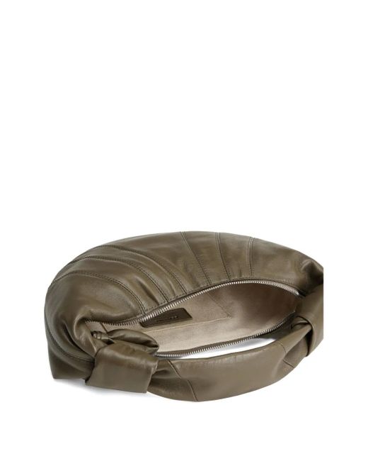 Lemaire Gray Fortune Croissant Schultertasche Mit Knotendetail