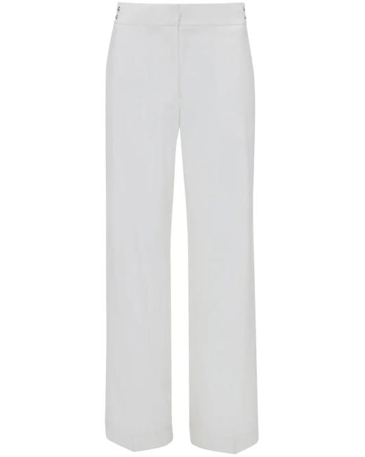 Pantalones rectos con detalle de remaches J.W. Anderson de color White