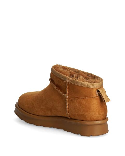 Love Moschino Brown Logo-Patch Boots