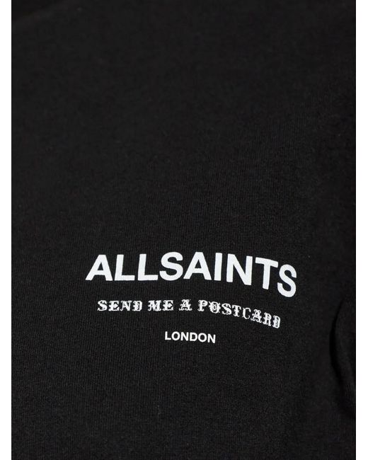 AllSaints Black Dreamer Etta Logo-Print T-Shirt
