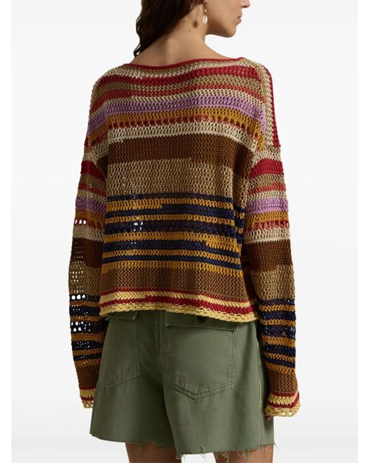 Polo Ralph Lauren ストライプ セーター Natural
