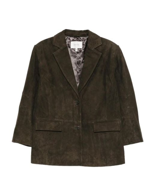 Gestuz Green Suede Blazer