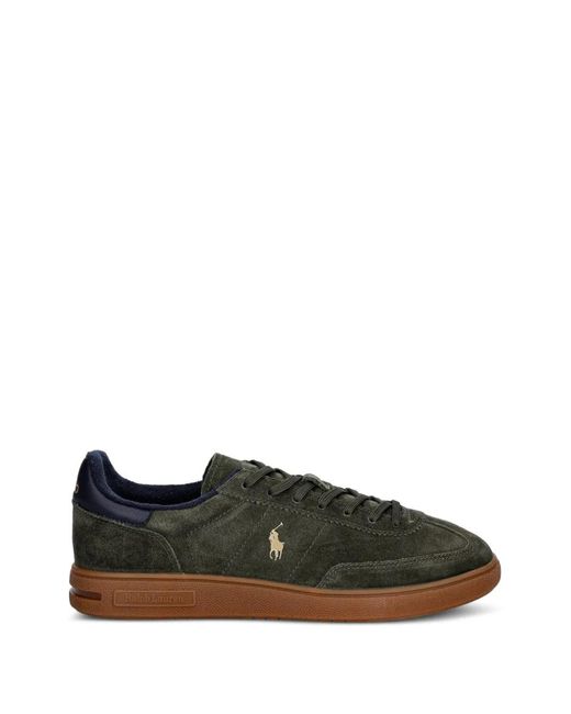 Polo Ralph Lauren Black Polo Pony Suede Sneakers