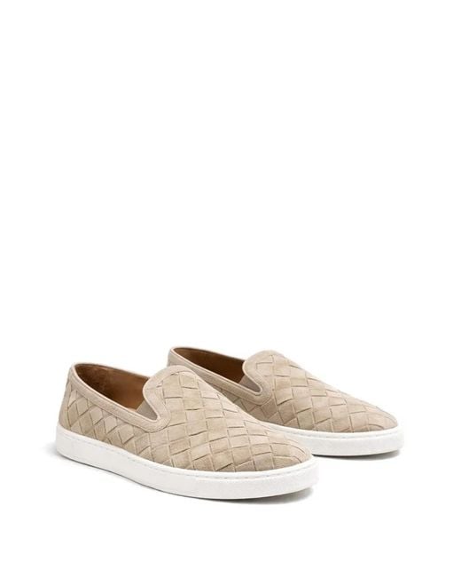 Poche Paris Natural Woven-Suede Loafers for men