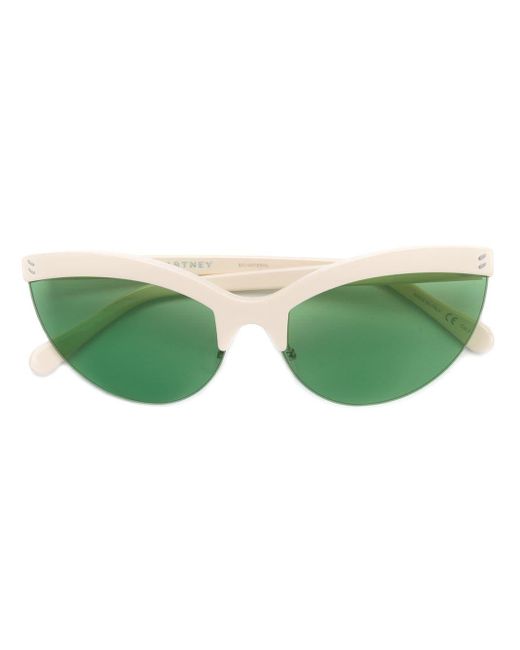 Stella McCartney Green Cat Eye Sunglasses