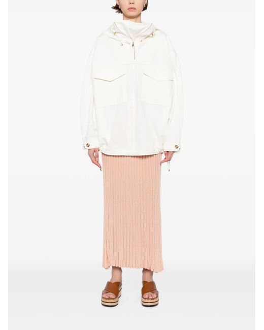 Zimmermann White Hooded Pullover