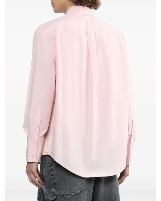 J.W. Anderson Pink Classic-Collar Cotton Shirt for men