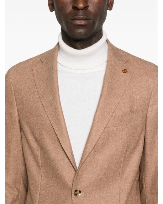 Latorre Brown Single-Breasted Blazer for men