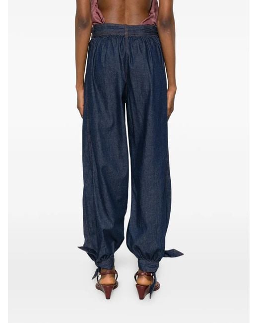 Zimmermann Blue Aster Tie-Fastening Jeans