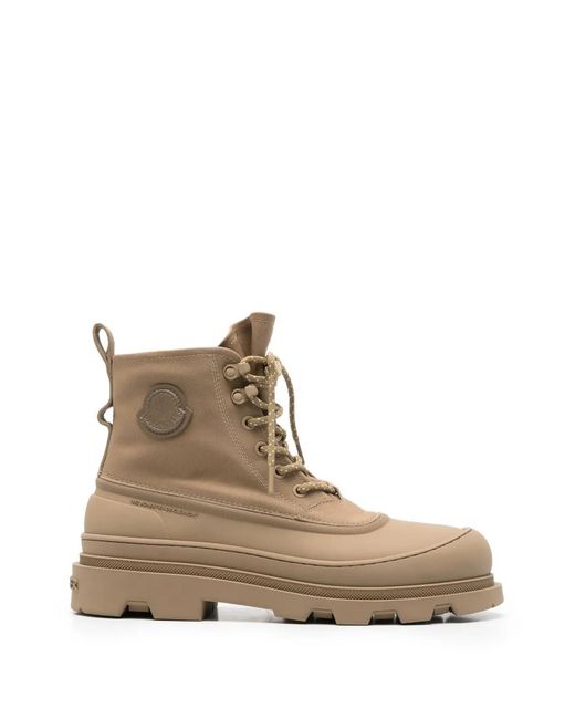 Moncler Brown Vera Lace-Up Ankle Boots