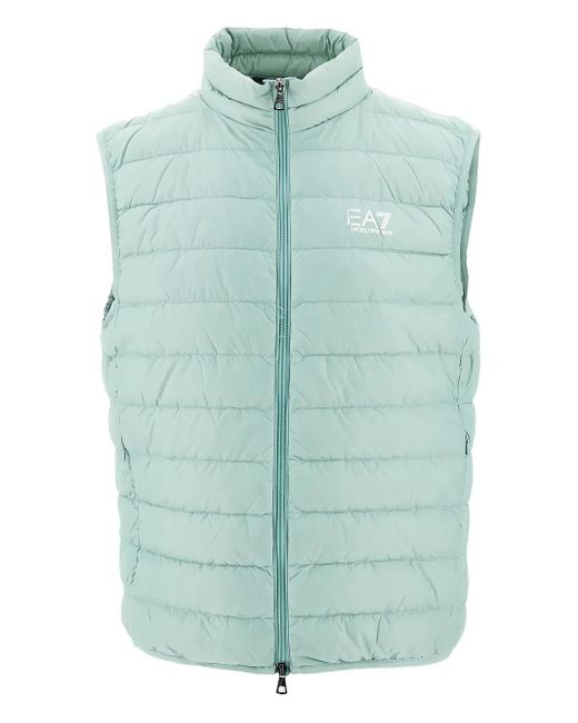 EA7 Green Sleeveless Gilet for men
