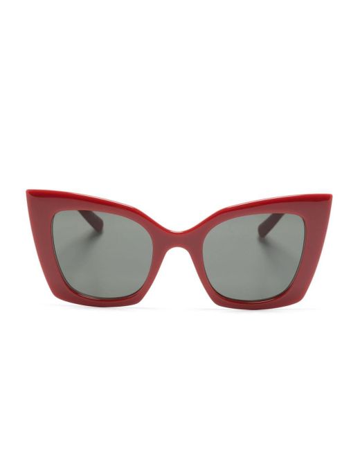 Saint Laurent Red Sl 552 Oversize-frame Sunglasses