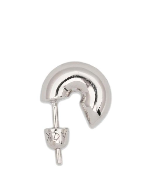 Maria Black White Medium Prima Hoop Earring