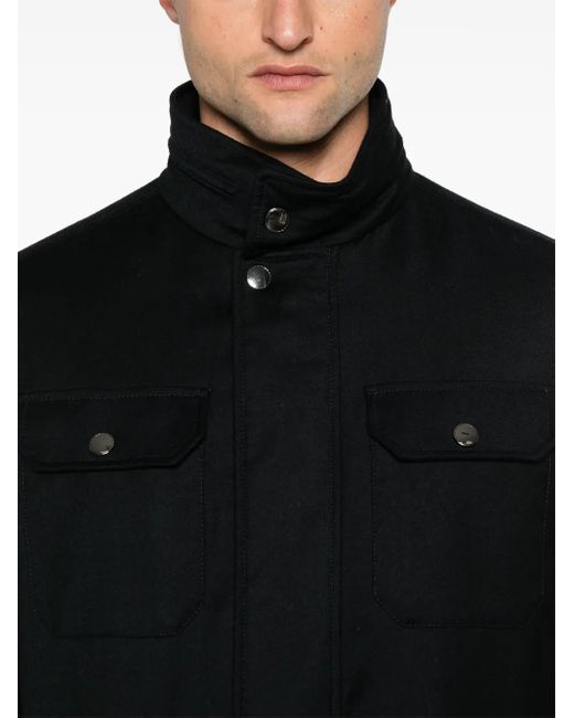 Canali Black Padded Jacket for men