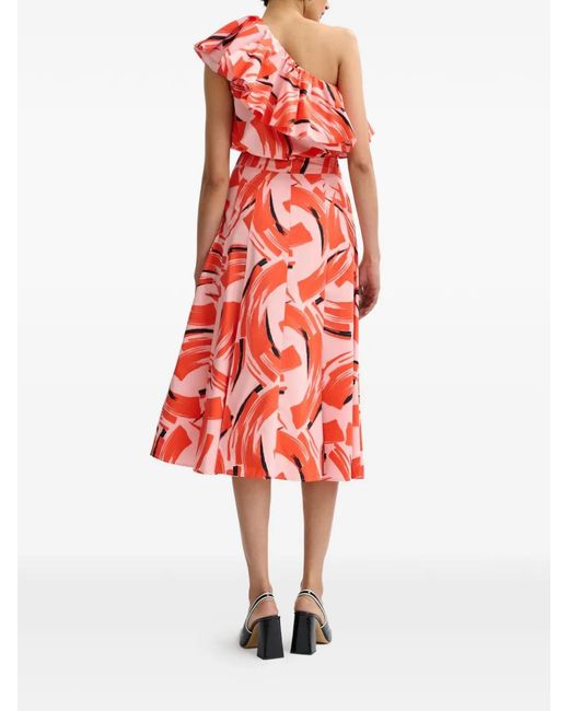 Essentiel Antwerp Red Jillian Ruffled Blouse