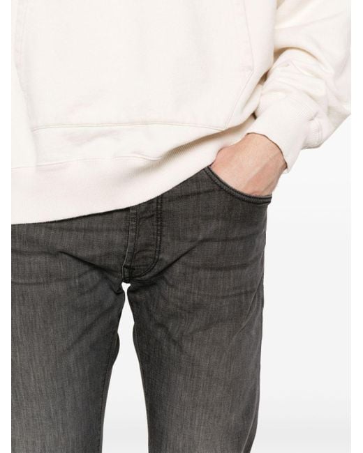 Incotex Gray Slim-cut Jeans for men