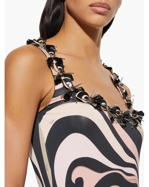 Emilio Pucci White Marmo-Print Mini Dress