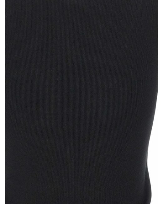 Gran Sasso Black Scoop-Neck Tank Top