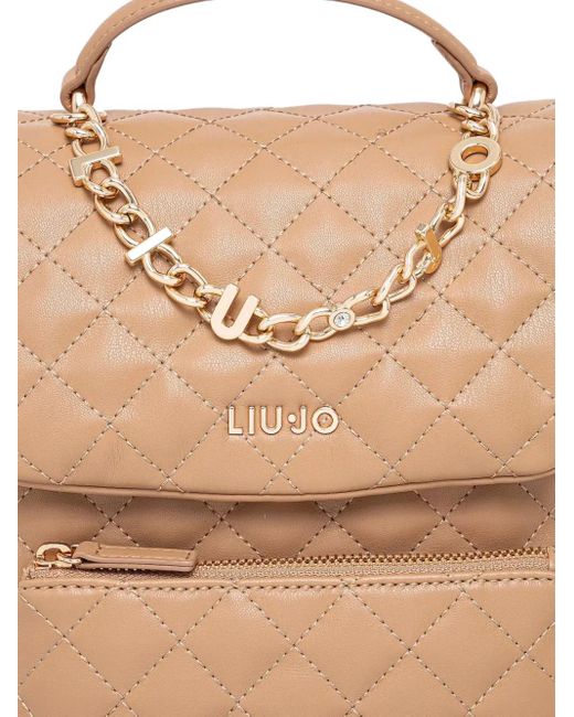 Liu Jo Quilted Backpack Natural