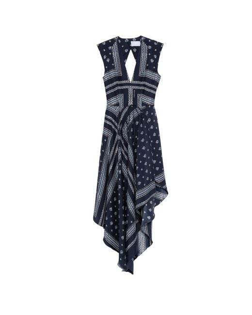 Seafarer Blue June Open-Back Asymmetric Dress