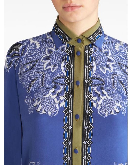 Etro Blue Blouse