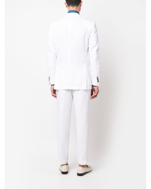 Dell'Oglio Einreihiger Anzug in White für Herren