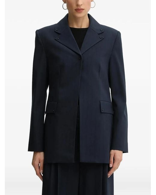 Stine Goya Blue Studded-Pocket Blazer