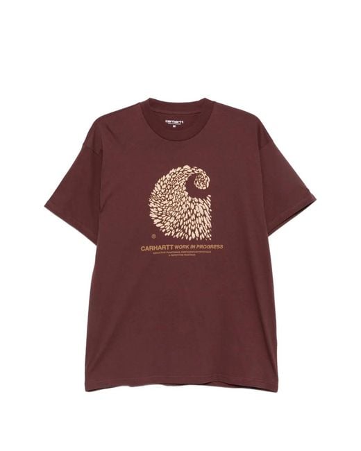 Carhartt Red Graphic-Print T-Shirt for men