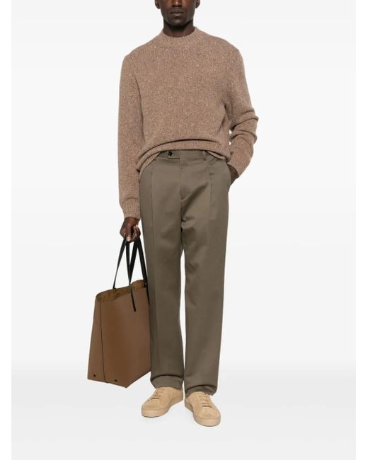 BE ABLE Gray Pleated Trousers for men