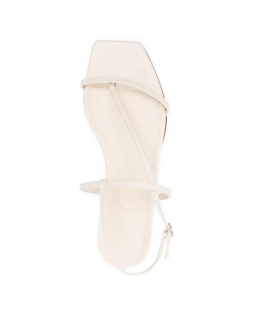 Aeyde White Strappy Sandals