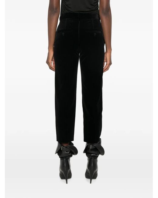Isabel Marant Black Roaya Belt-Loop Pocket Trousers