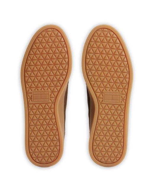 Tommy Hilfiger Brown Greenwich Suede Sneakers for men
