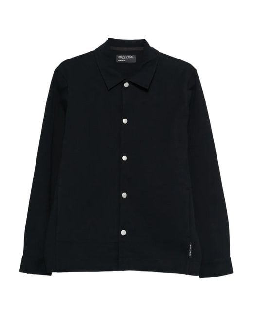 Marc O' Polo Black Buttoned Long-Sleeve Shirt for men