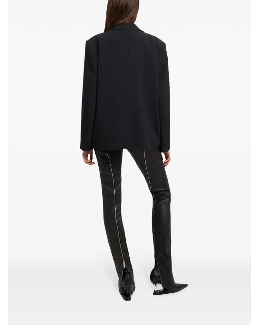 Gcds Black V-Neck Blazer