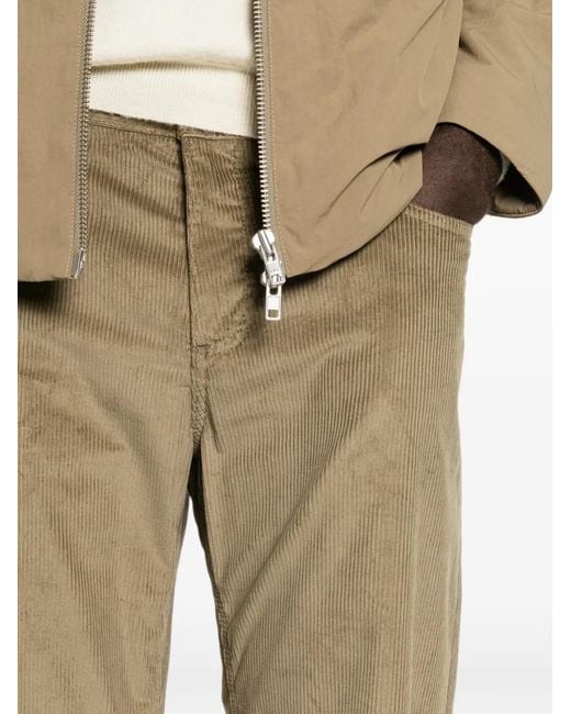 Etro Natural Corduroy Straight-Leg Trousers for men